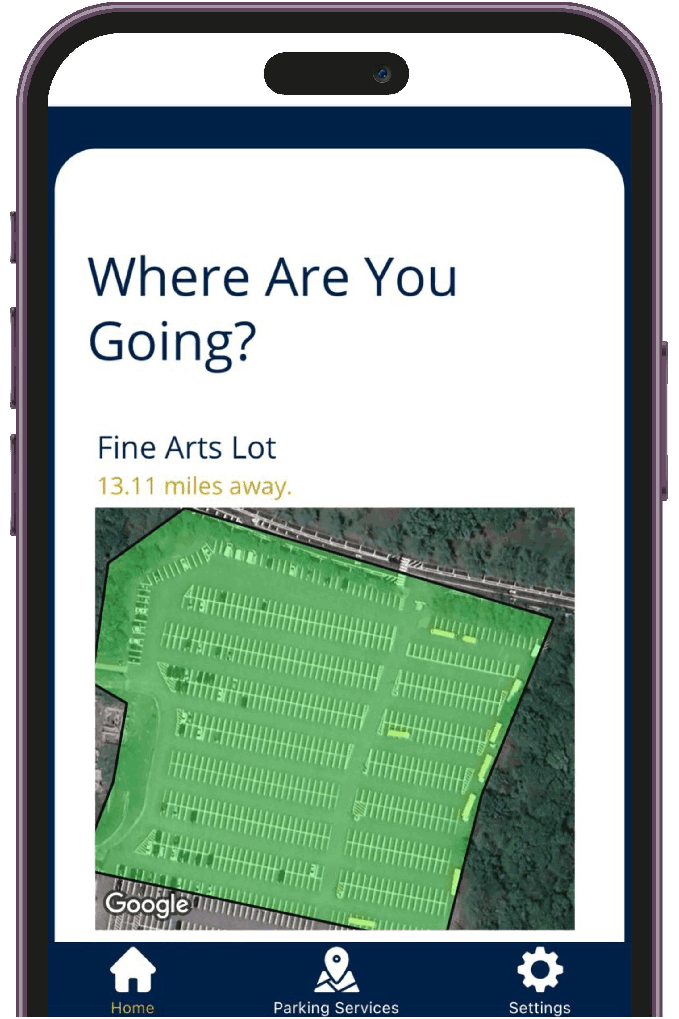 EasyParking App Layout